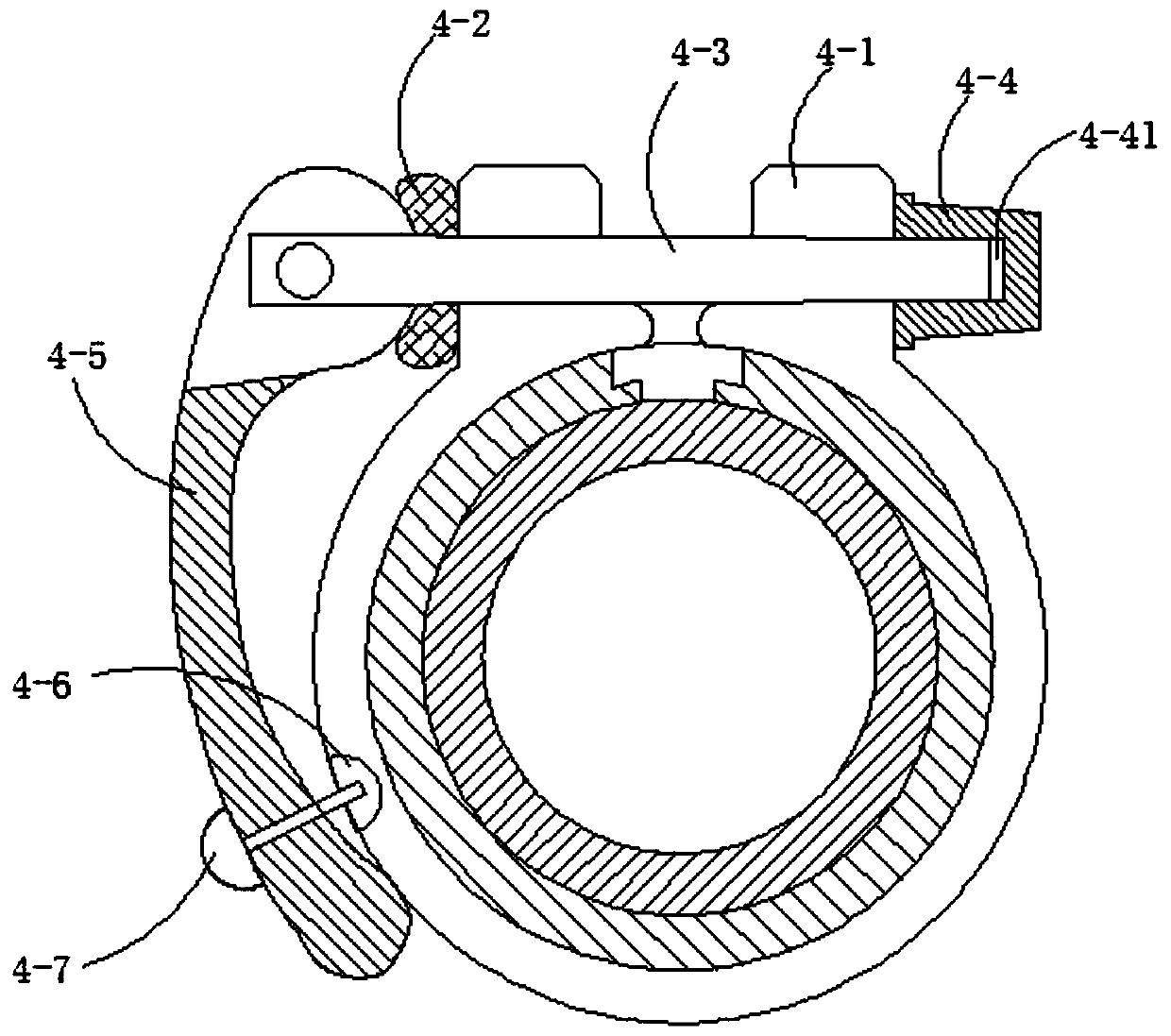 Front traction device for correcting anterior crossbite