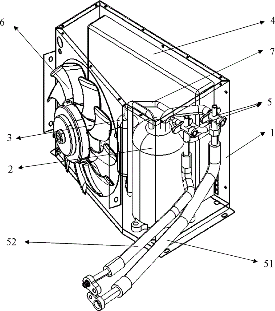 Automobile air-conditioner external unit device