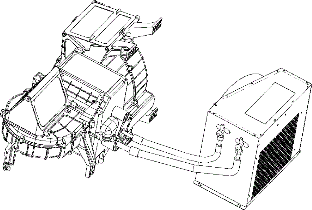 Automobile air-conditioner external unit device