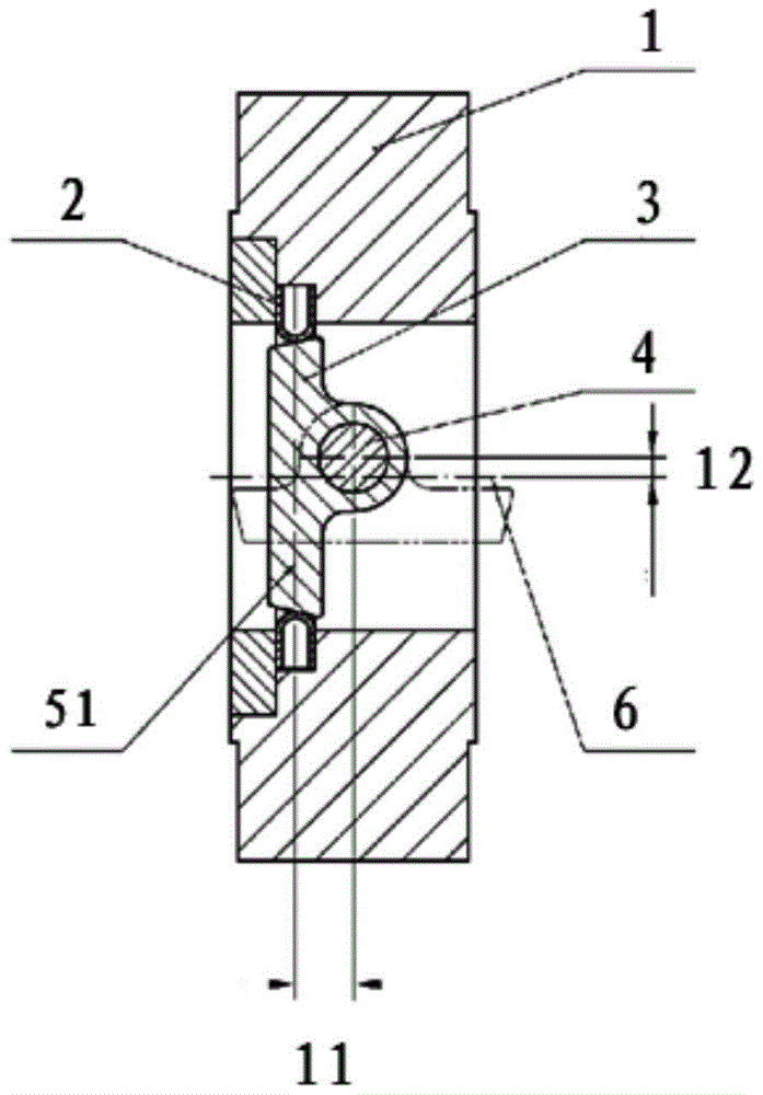 A four-eccentric butterfly valve and sealing ring