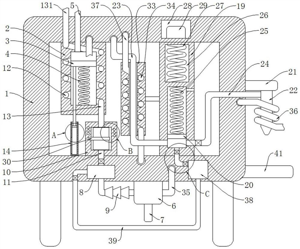 Sample concentrating and sampling device for hydraulic ring geological engineering survey