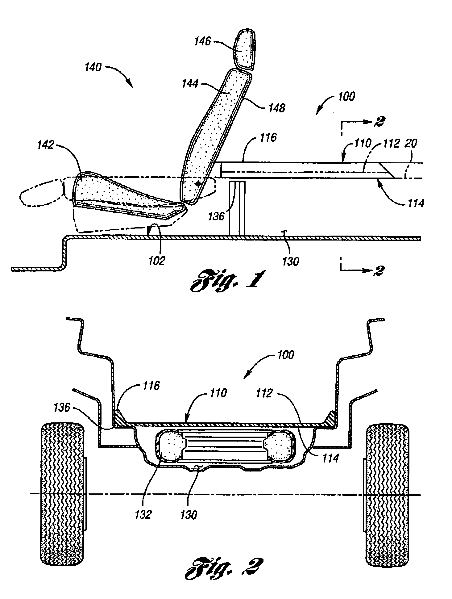 Multiple height load floor system