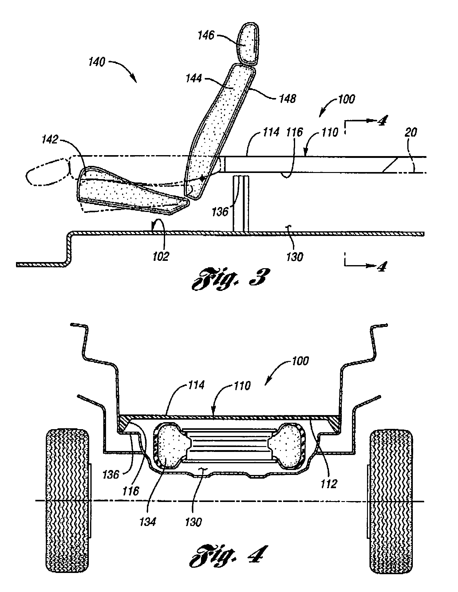 Multiple height load floor system