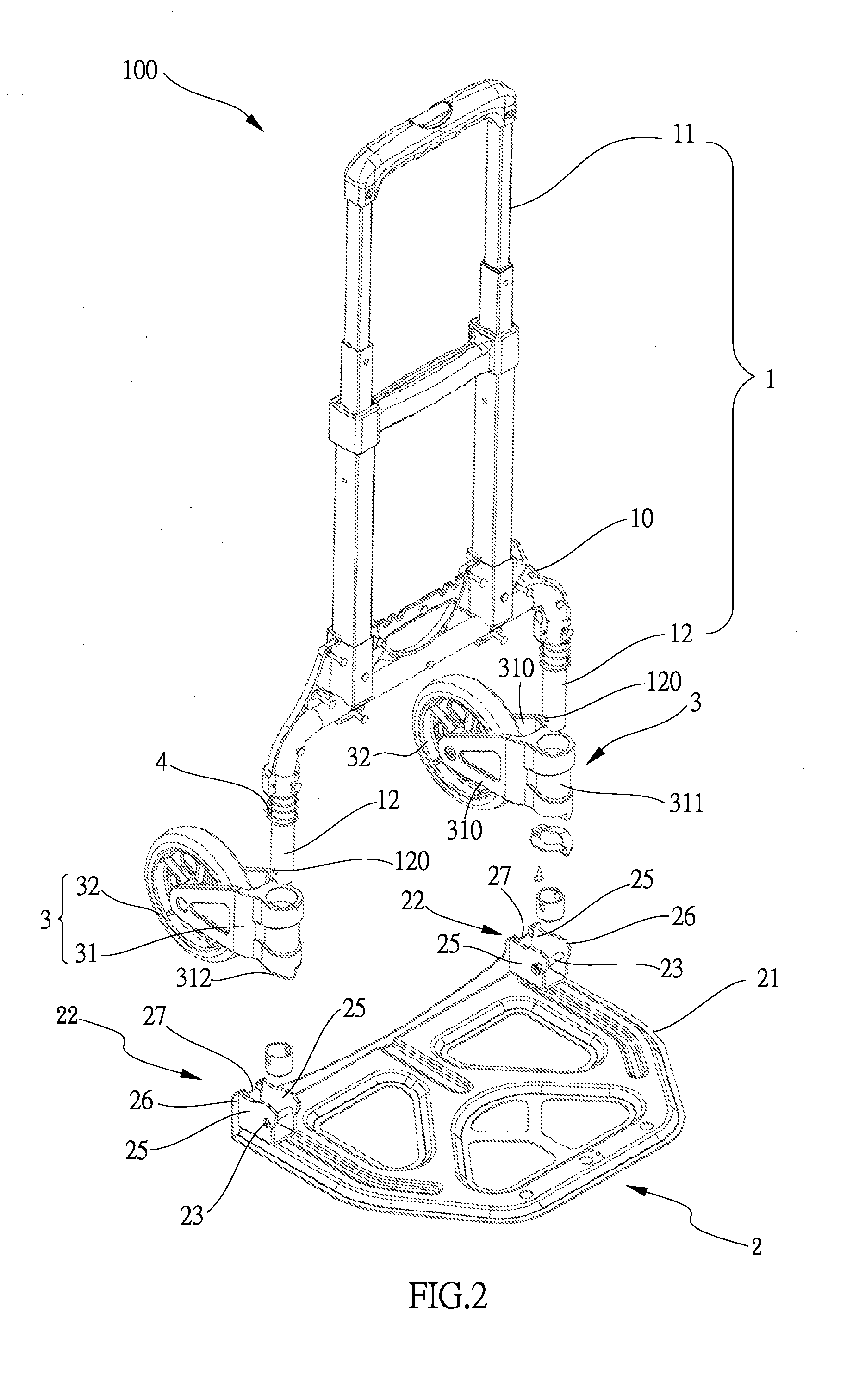 Foldable luggage carrier