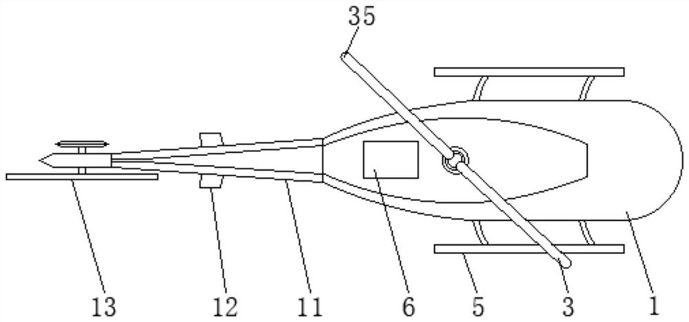 Anti-falling remote control helicopter with propeller and fuselage self-separation function