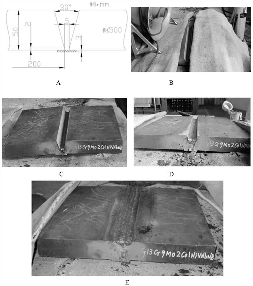 Heat-resistant steel hand welding rod for ultra-supercritical CB2 steel and preparation method thereof