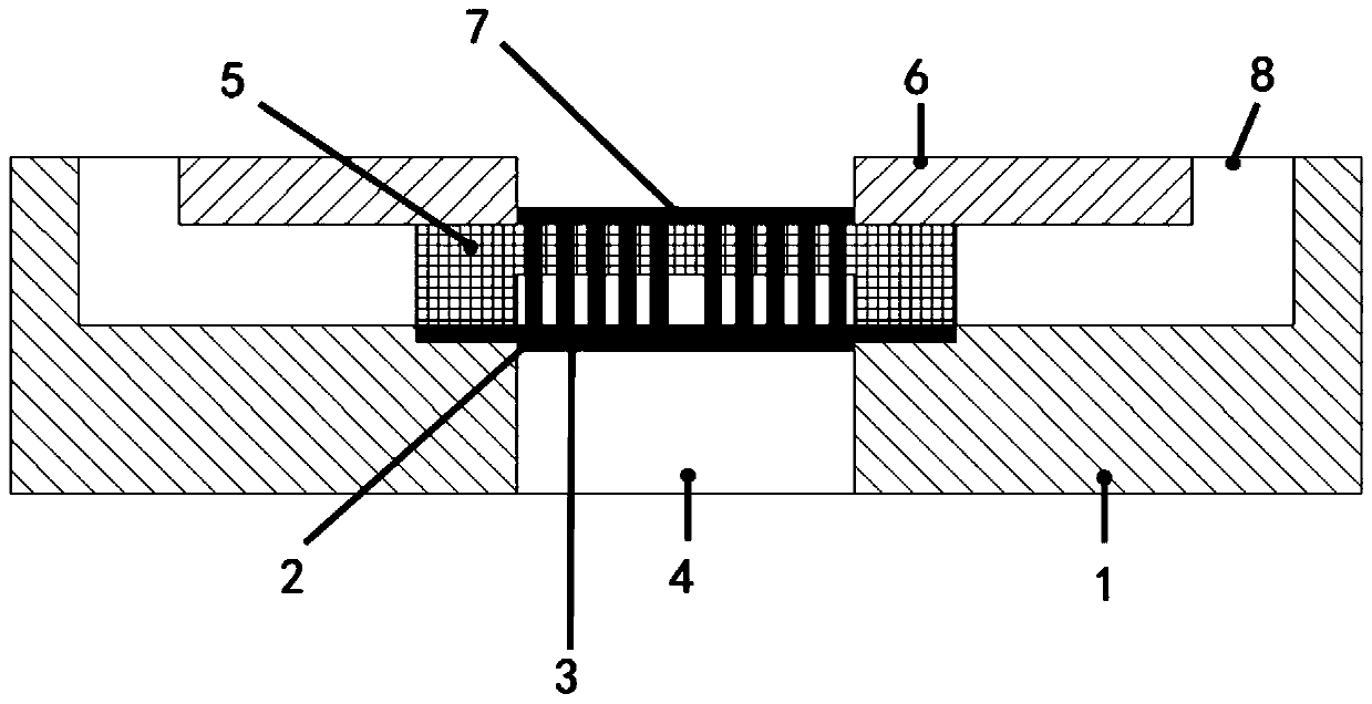 Combination structure of evaporation-boiling capillary core coupled with liquid replenishment capillary core