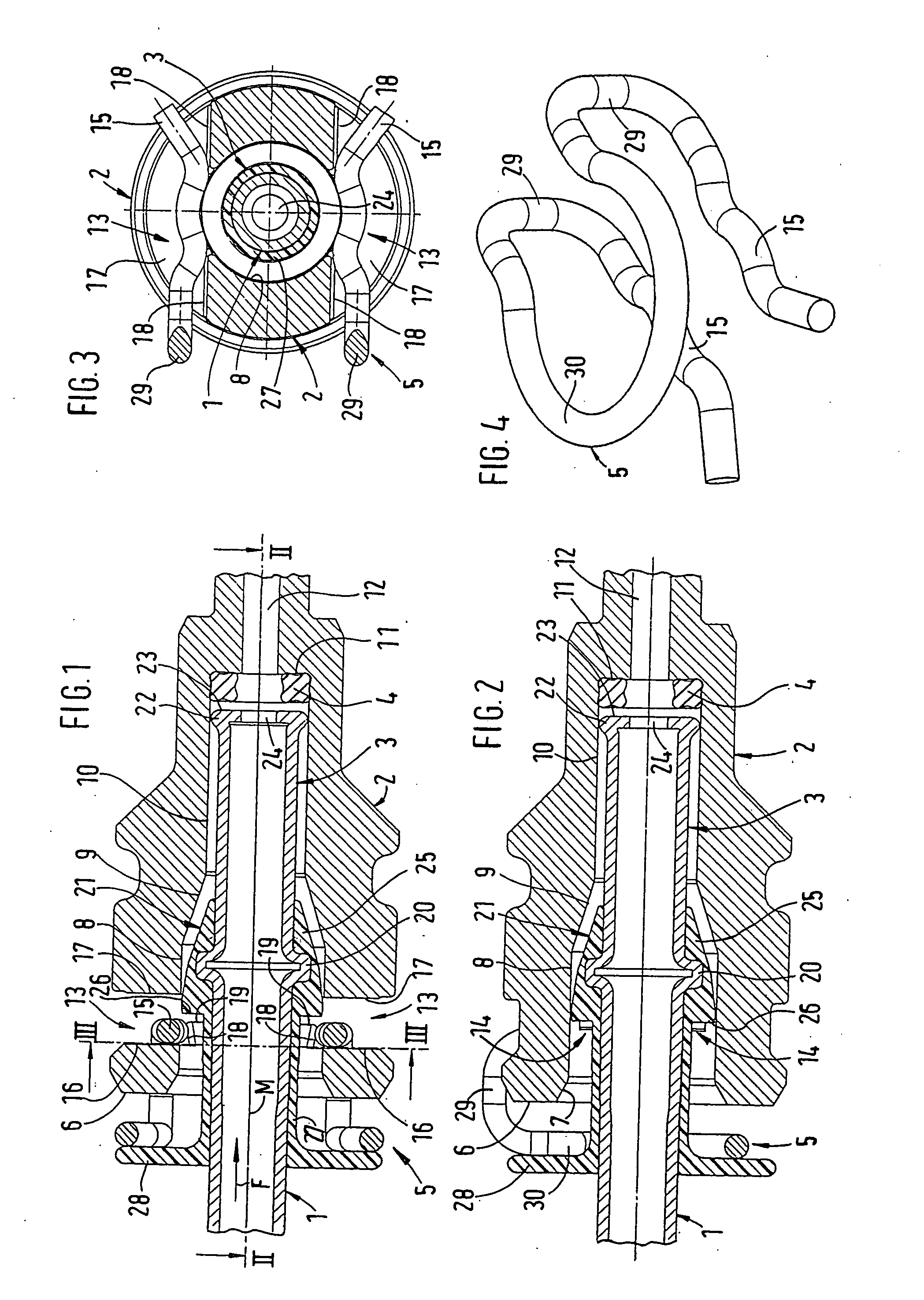 Releasable plug - in Connection for pipelines or the like