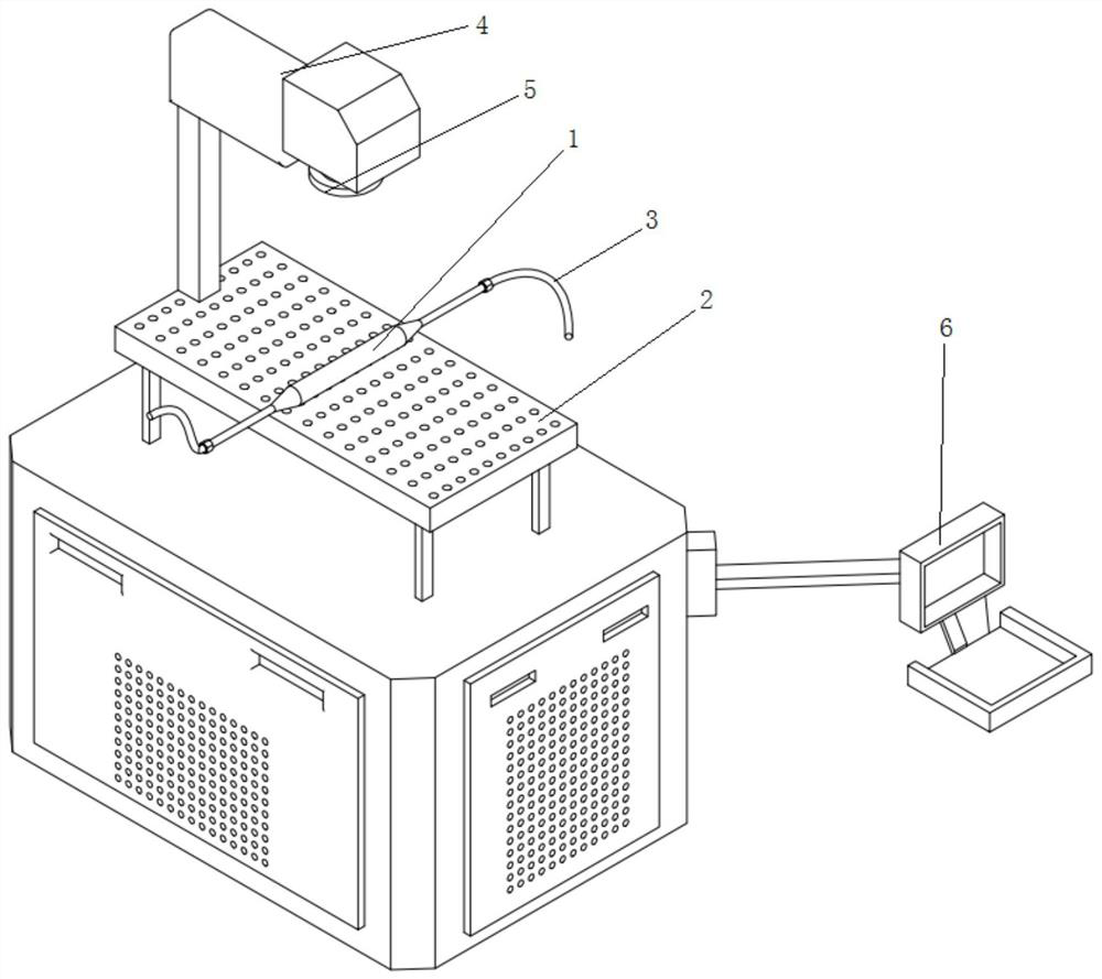 Laser perforation method and laser perforation device for medical PTCA balloon