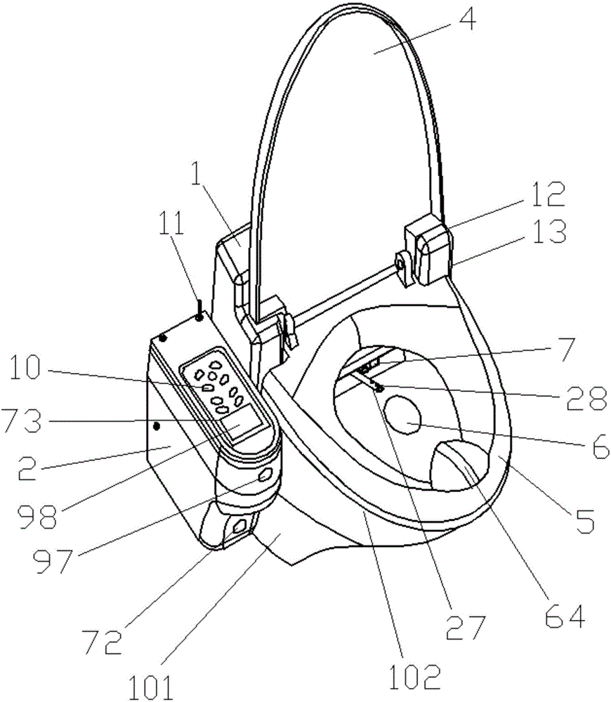 Quick-dry and energy-saving toilet bowl controlled by microcomputer