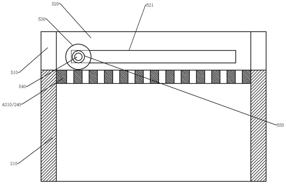 An underground closed space ventilation device