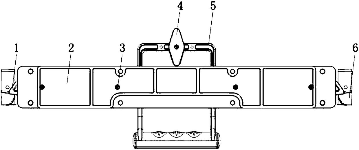 Drawing and locking structure