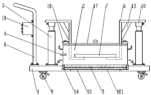 Large bearing heating device for mining machinery