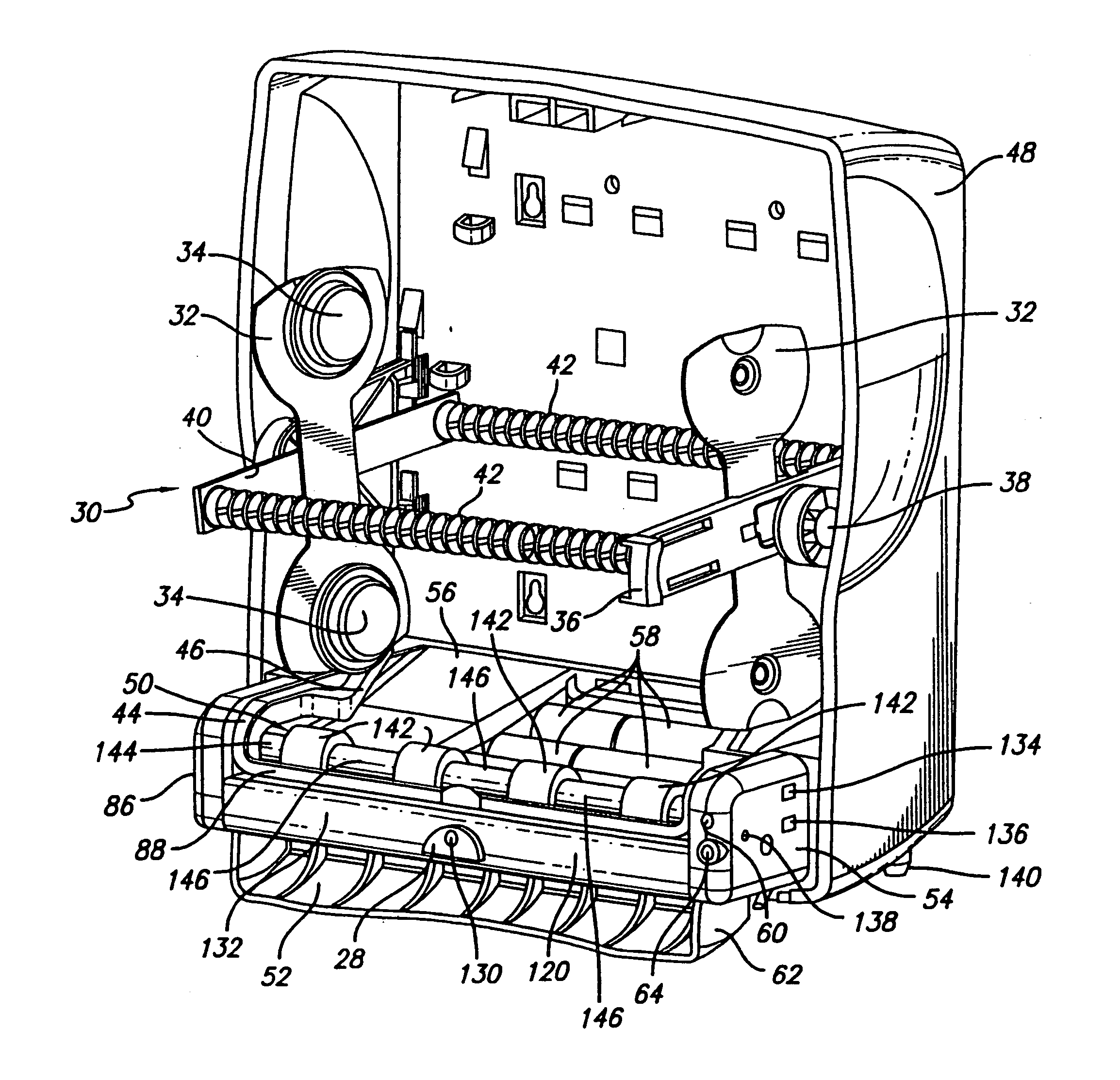 Waste minimizing carousel-style dispenser