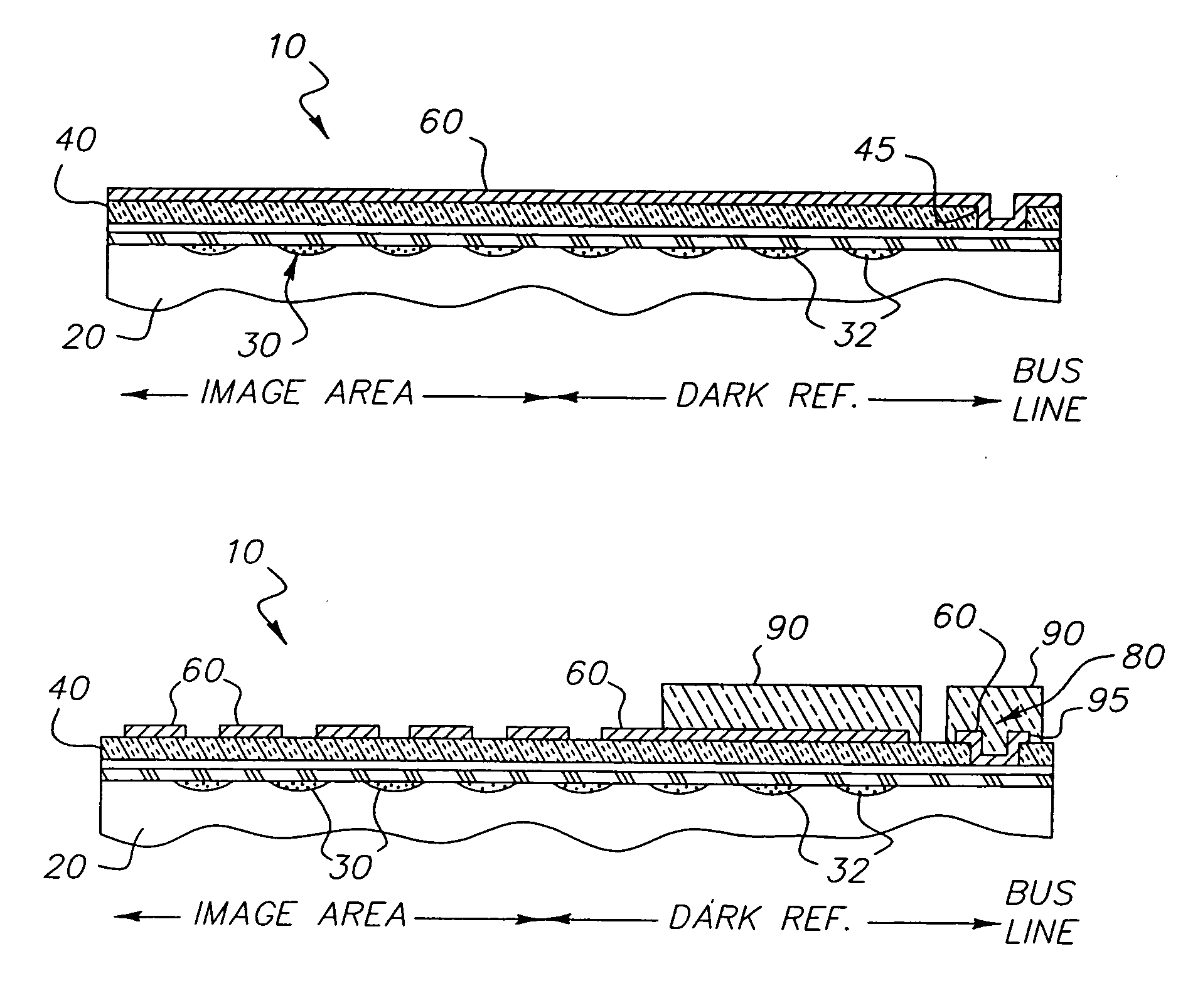 Thin lightshield process for solid-state image sensors