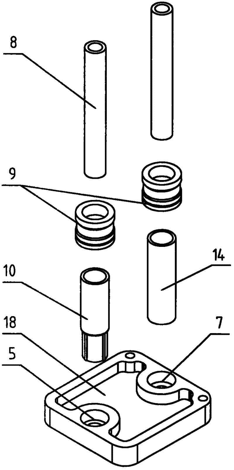 Compressor type chip temperature reducing system