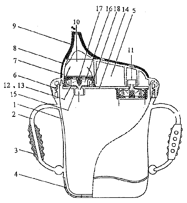 Plastic cup and cover coated with a layer soft plastic