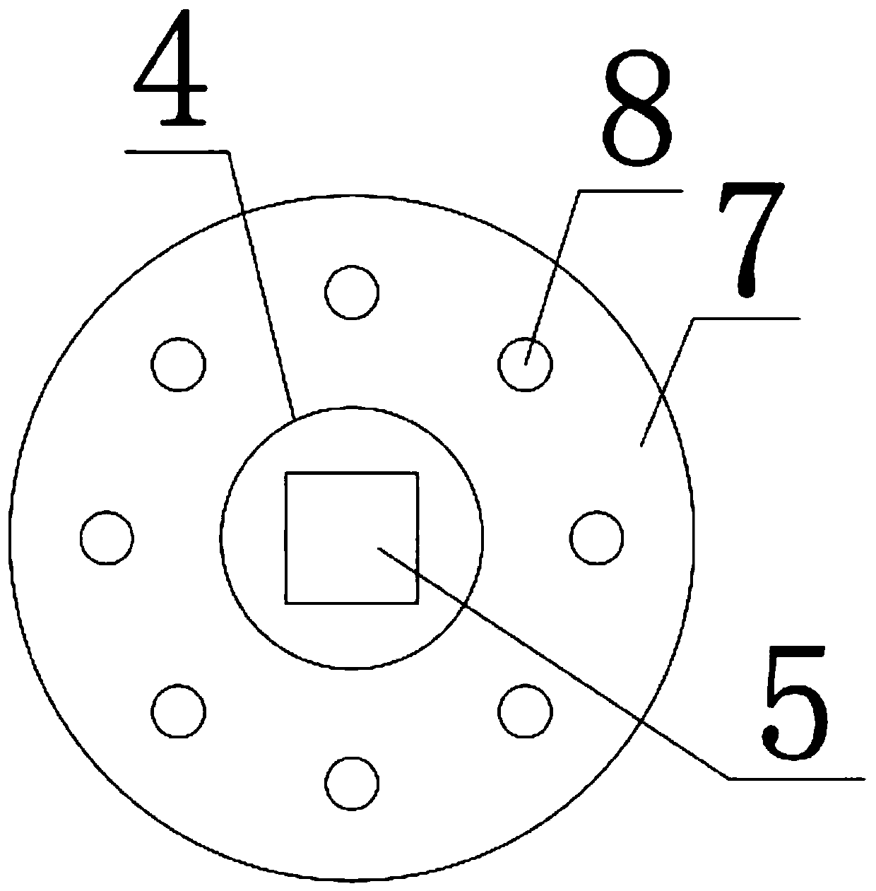 Flange plate die convenient to eject