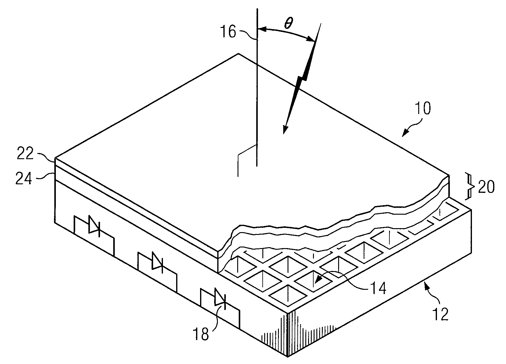 Rectenna cover for a wireless power receptor