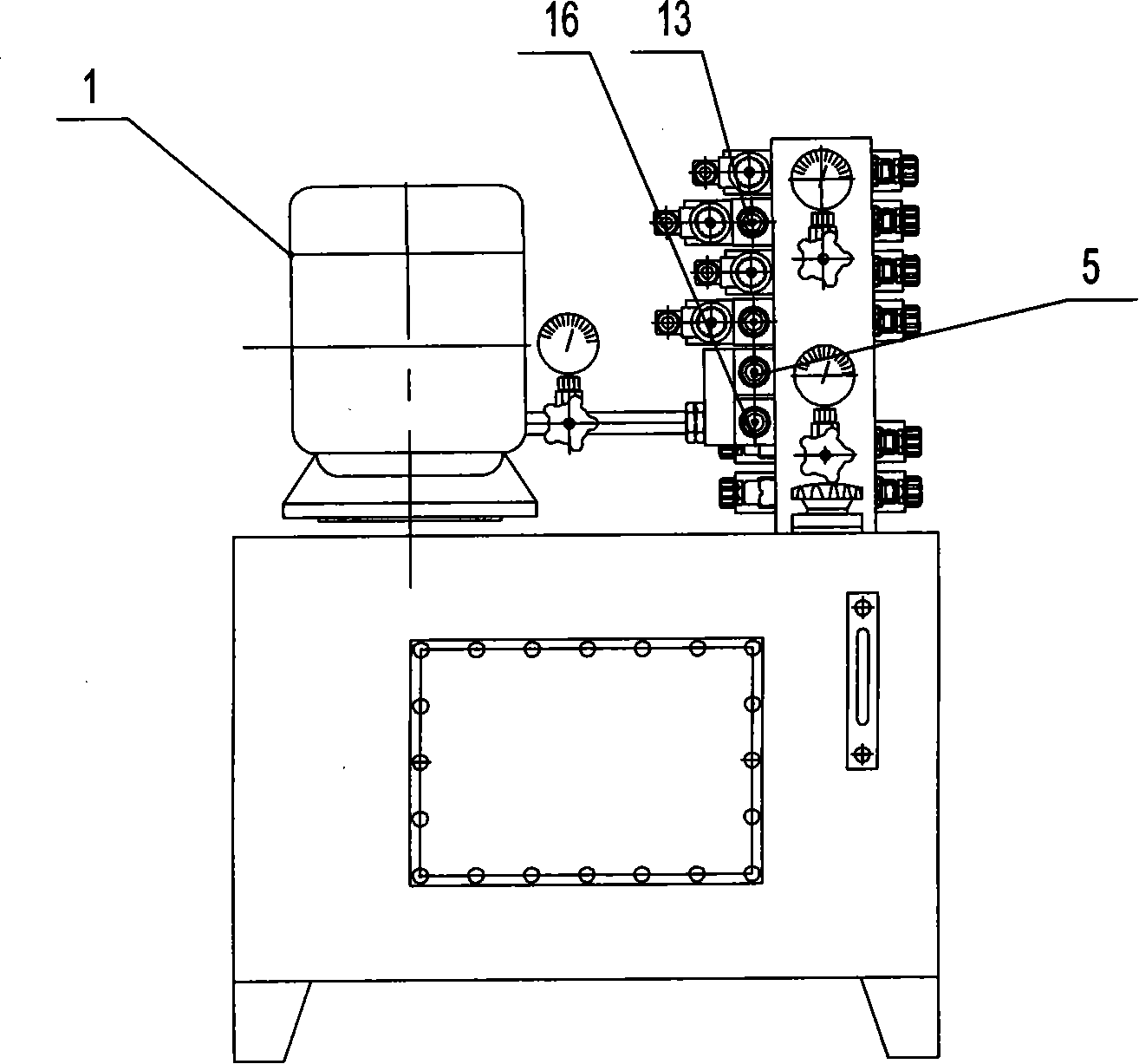 Non shaft support hydraulic system