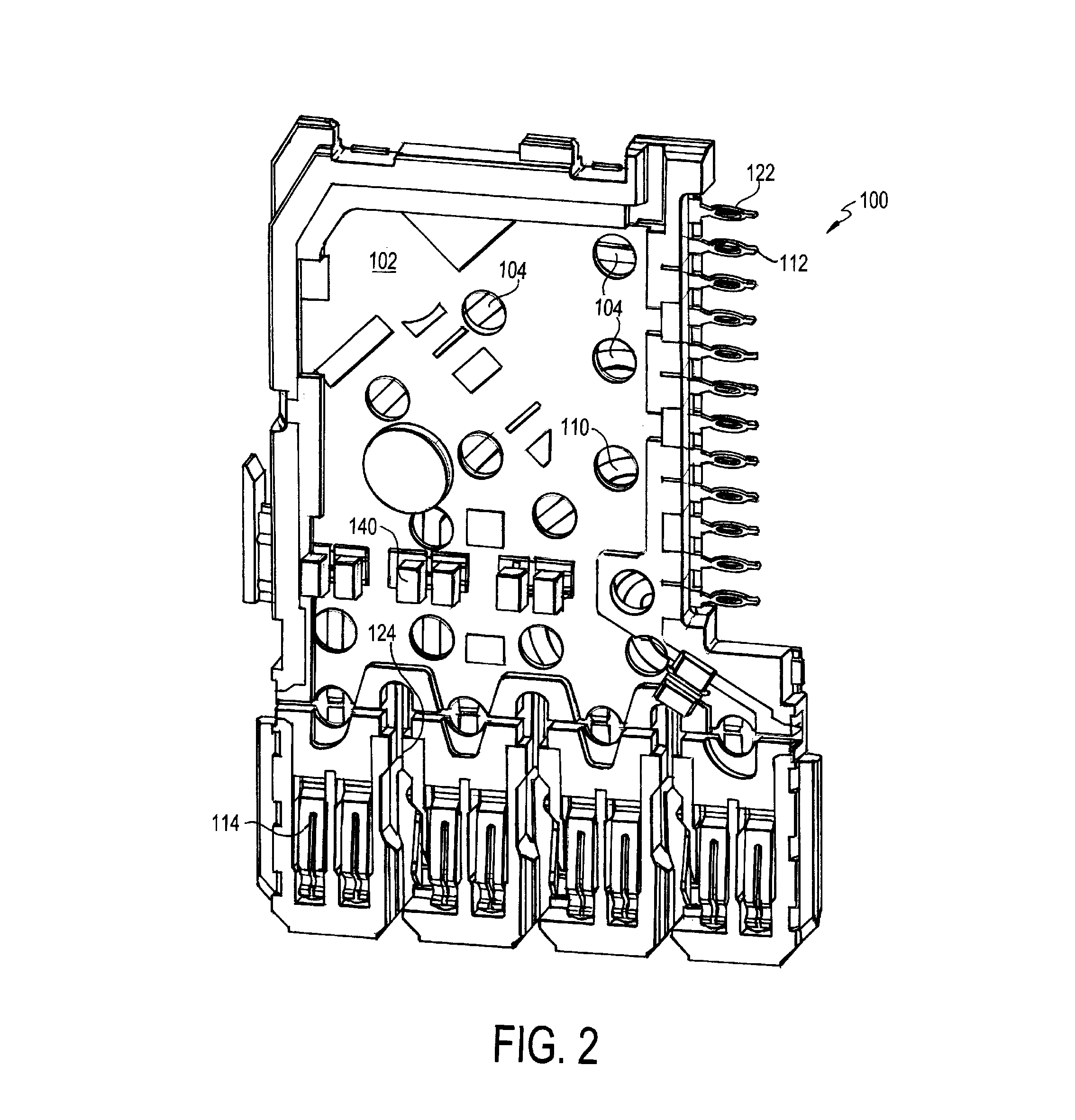 Electrical connector having thick film layers