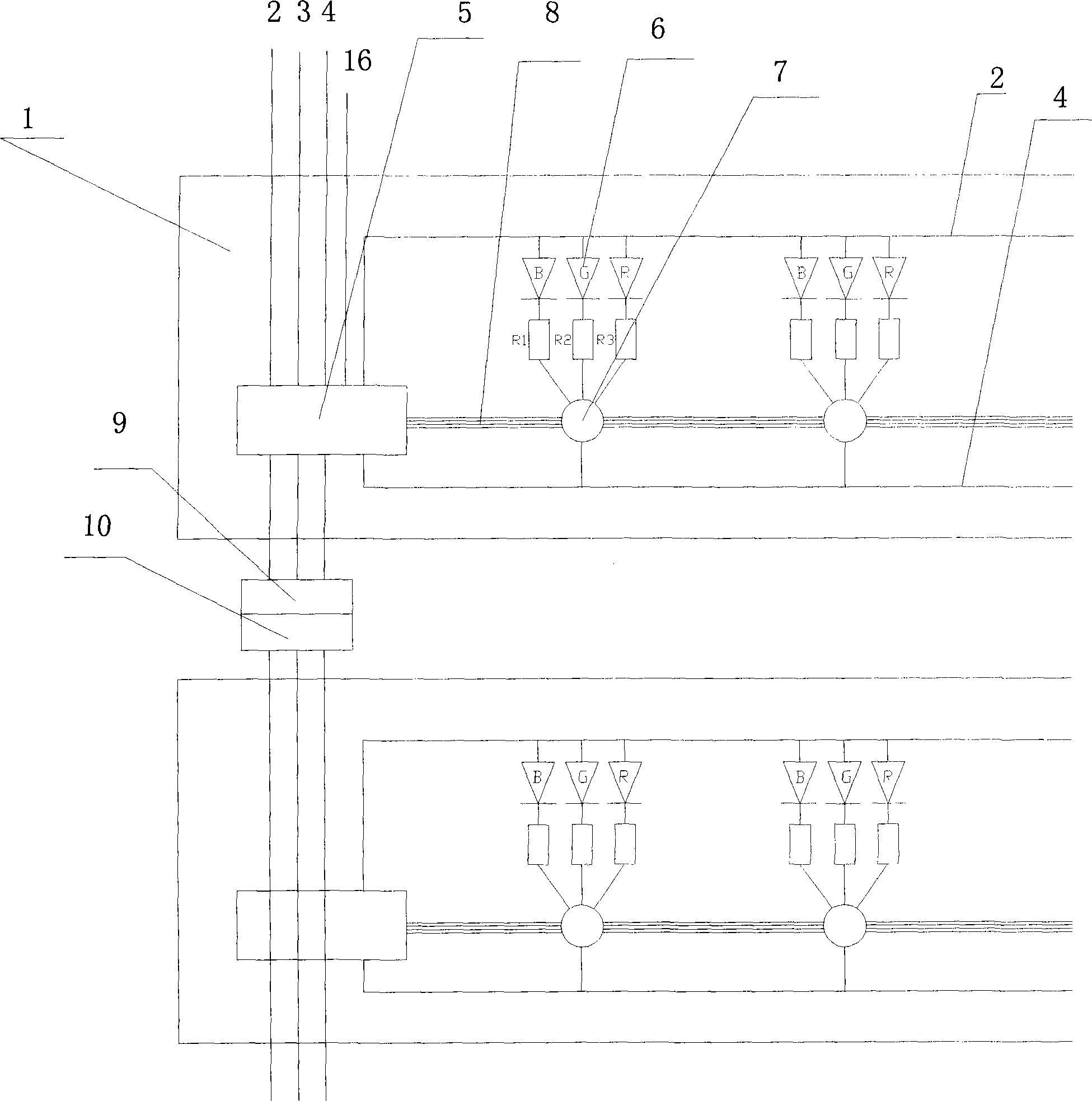 LED guardrail tube and LED guardrail tube light screen consisting of same