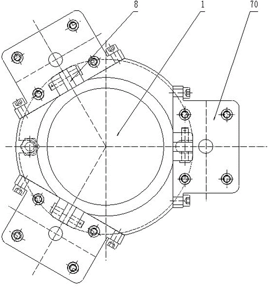 Air clamper for bore hole of thin-wall cylinder sleeve