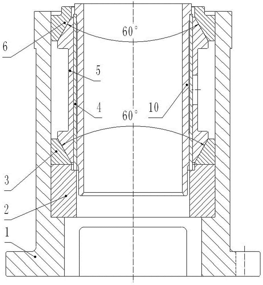 Air clamper for bore hole of thin-wall cylinder sleeve