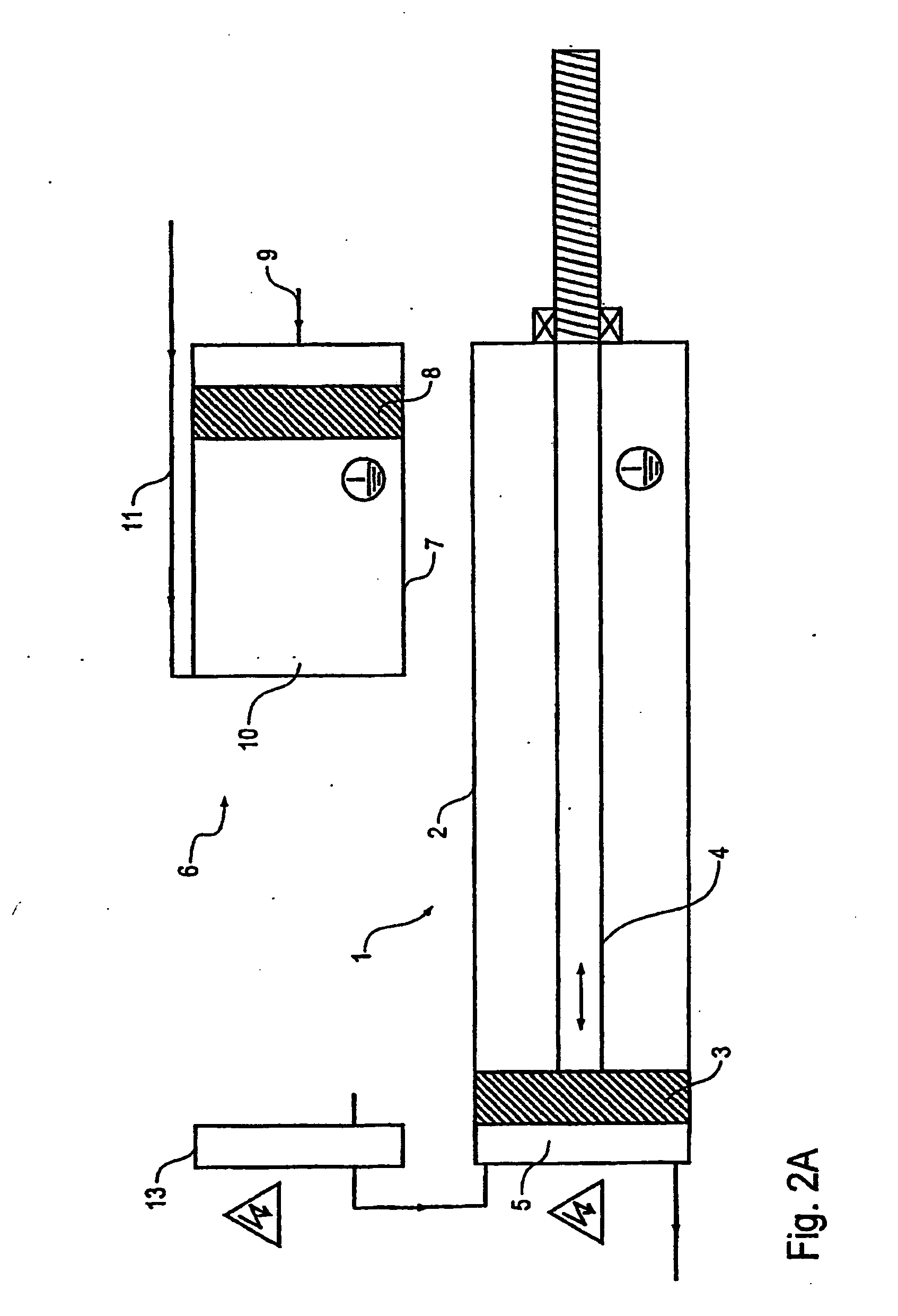 Coating material supply installation and associated operating procedure