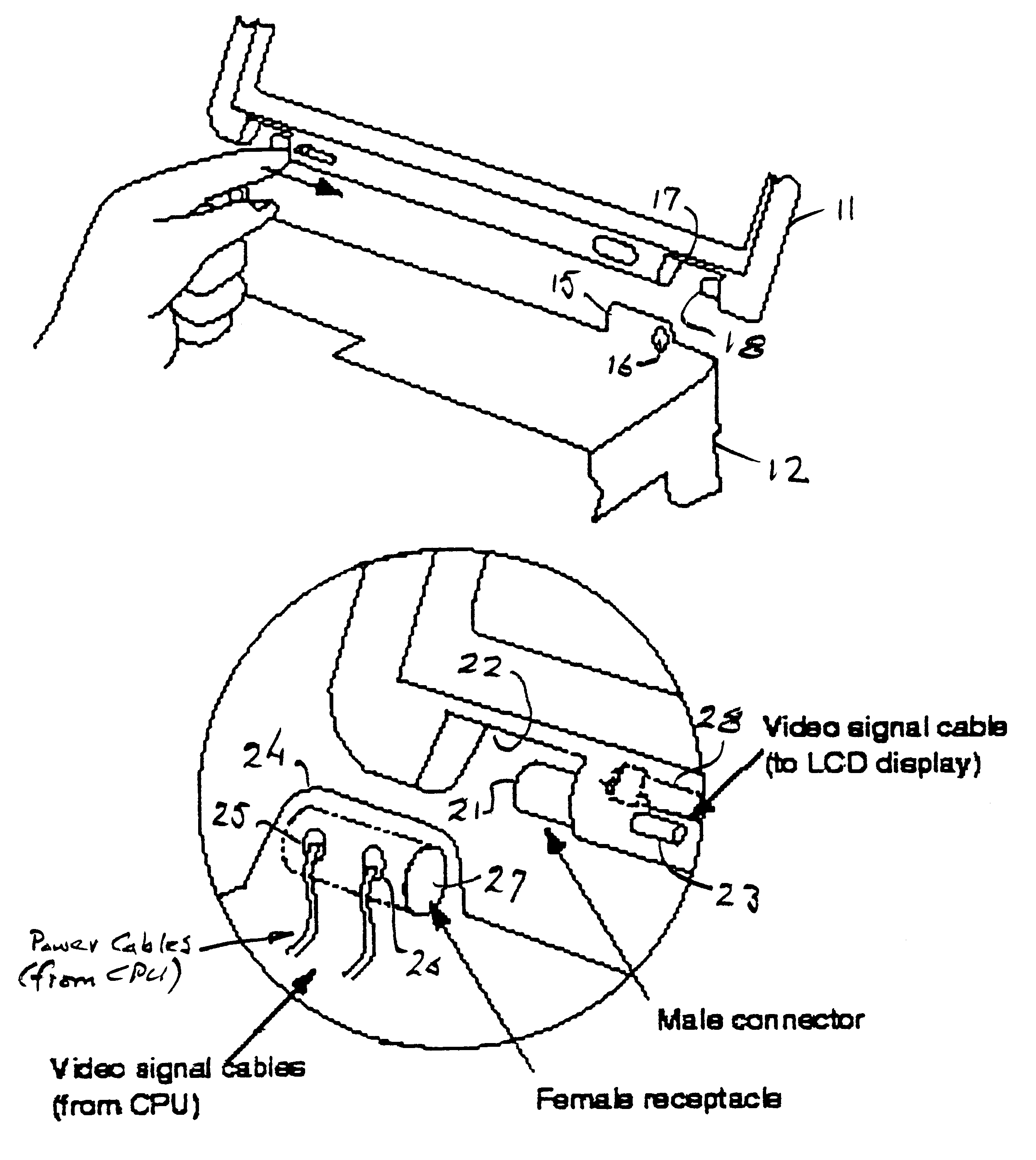 Detachable displays or portable devices