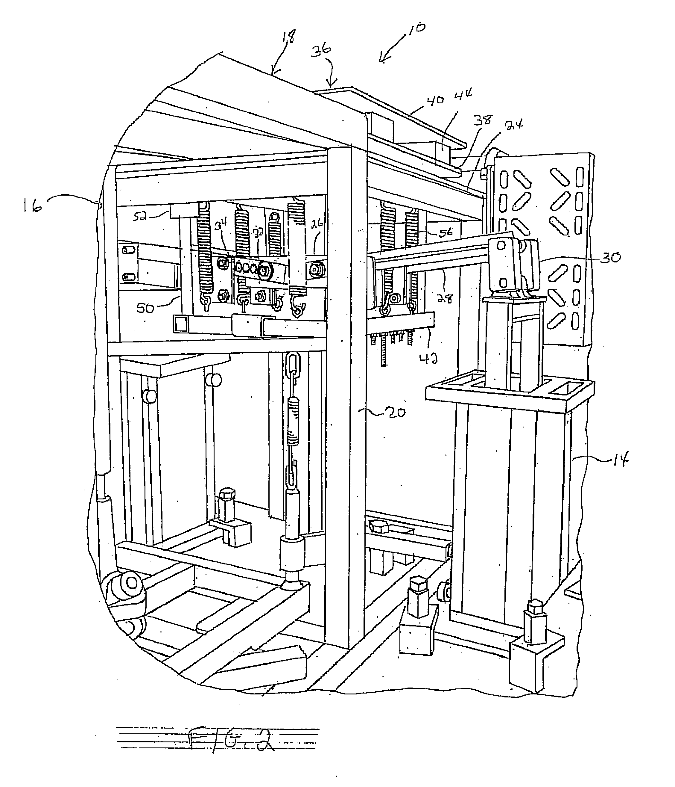 Electro-shaker vehicle test stand