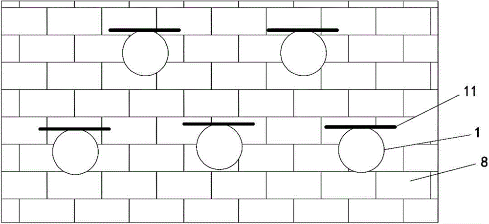 Integral greening system of external building wall