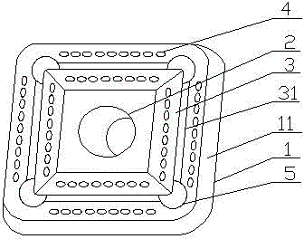 AlZrTiN composite multi-gradient multi-coating turning blade and preparation method thereof