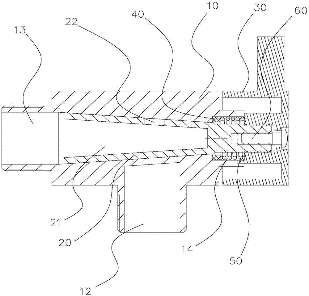 Angle valve long in service life