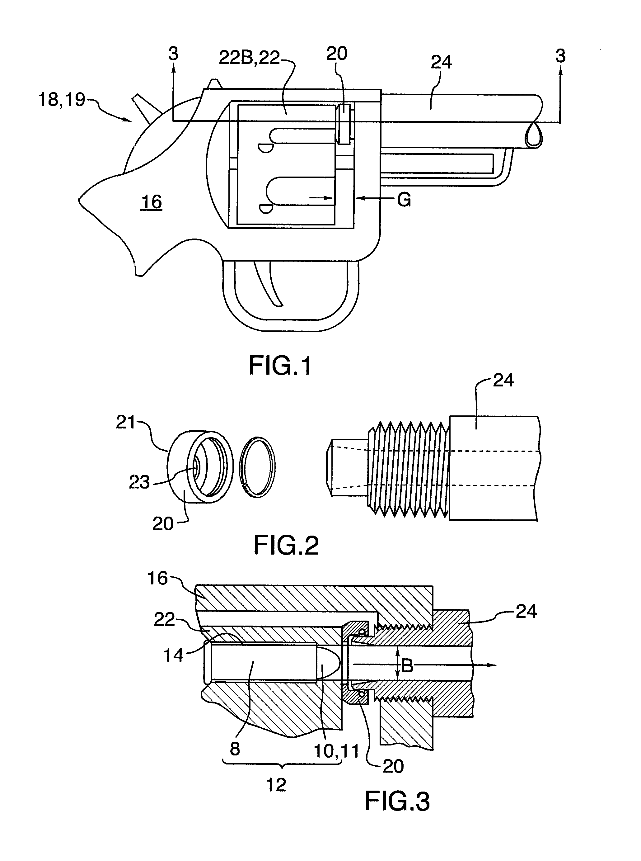 Revolver cylinder gap seal