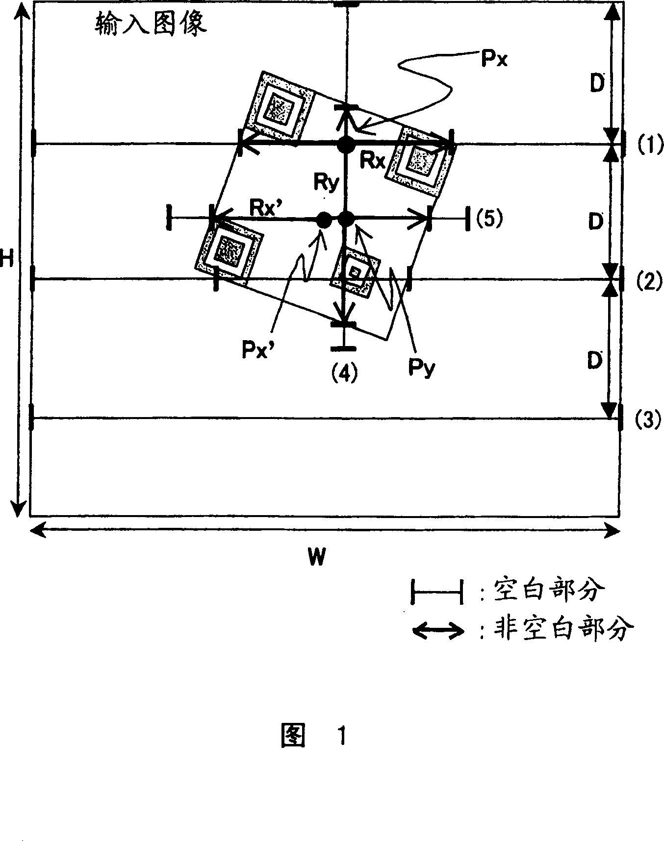 2-dimensional code region extraction method, 2-dimensional code region extraction device, electronic device, 2-dimensional code region extraction program, and recording medium containing the program