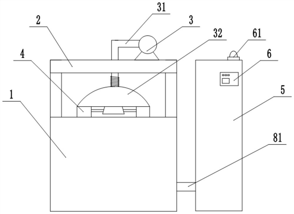 Rubber diaphragm sealing performance detection device