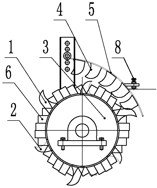 Garbage bag breaking device