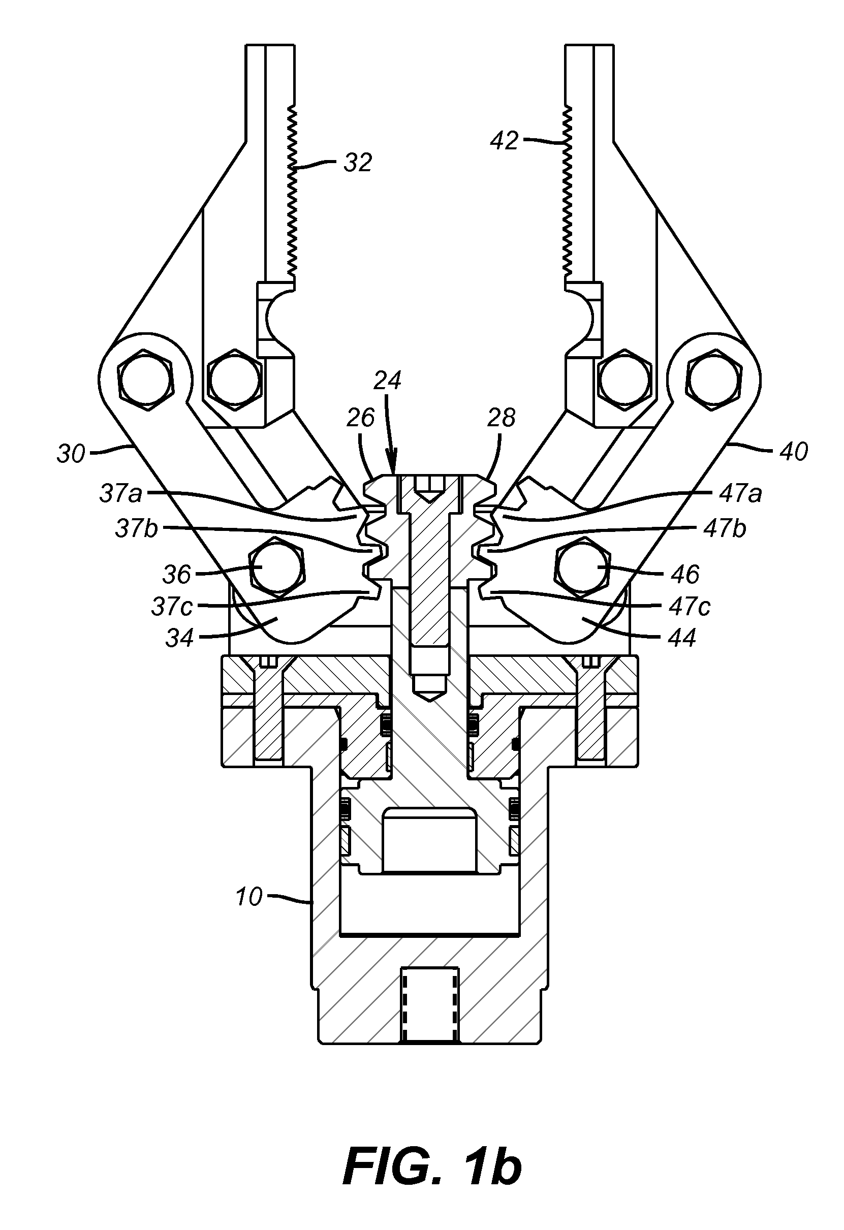 Double Sided Rack Manipulator Jaw Actuator System