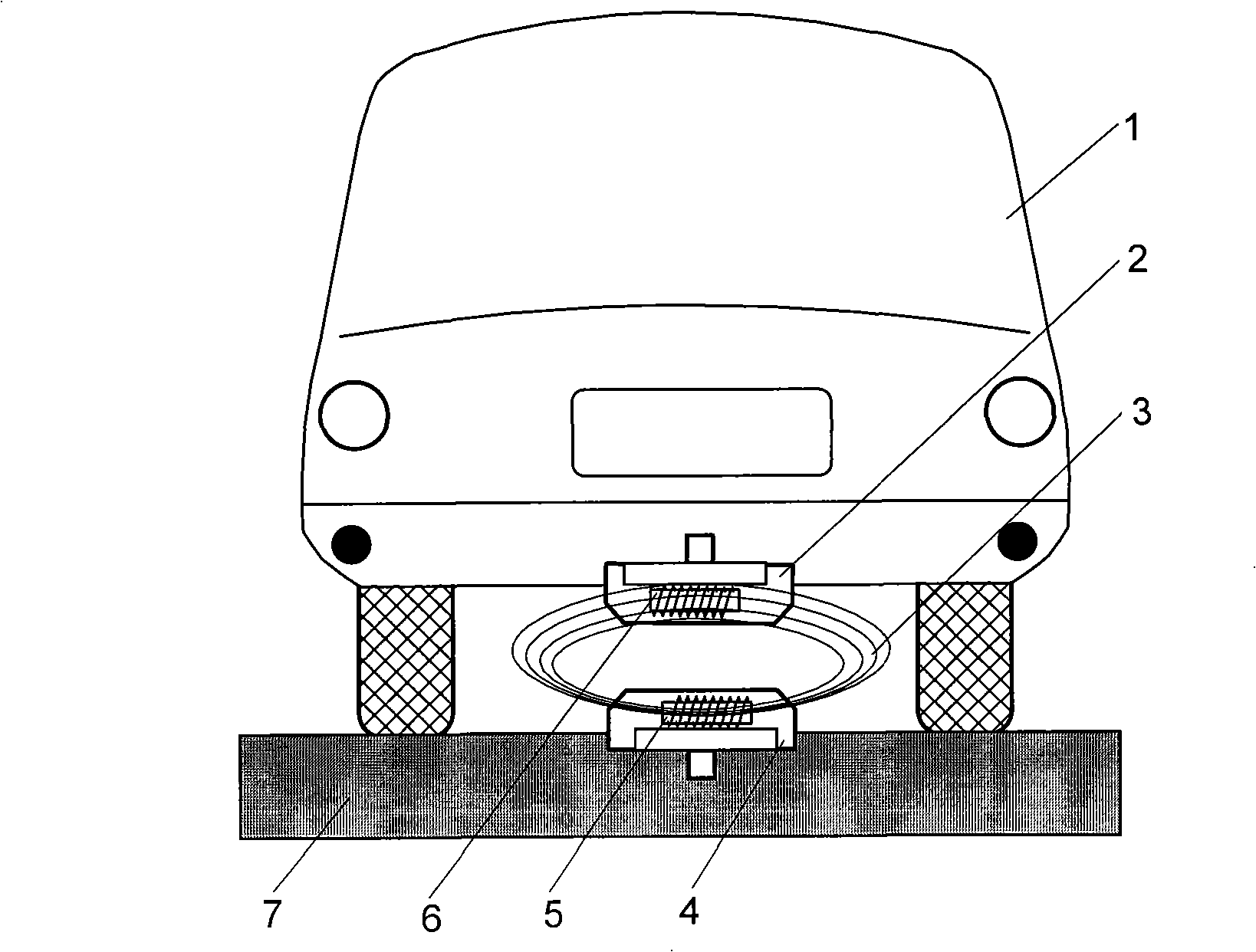 Low frequency magnetic field based no-parking toll collection system