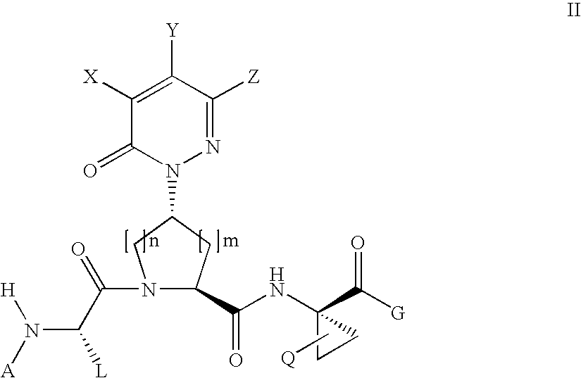 Acyclic, pyridazinone-derived hepatitis c serine protease inhibitors