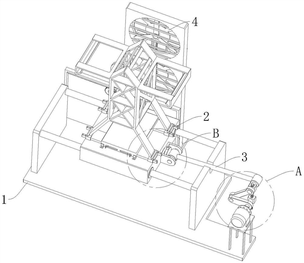 Anti-seismic detection device and method for electric tower equipment