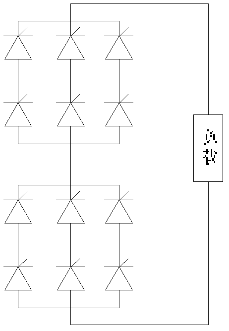 High-power series 12-pulse thyristor rectifier triggering device and method for ship