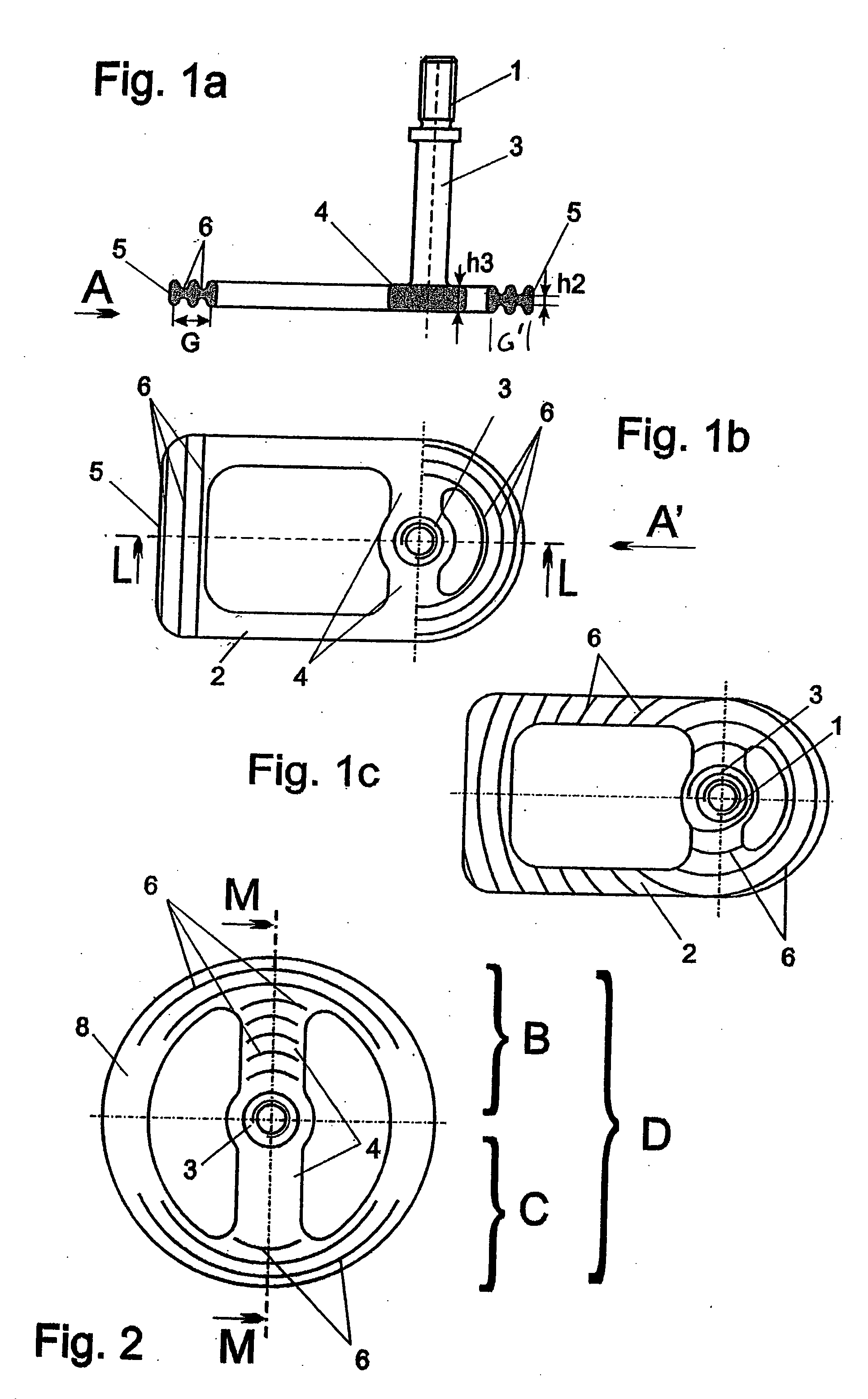 Bone-adaptive surface structure