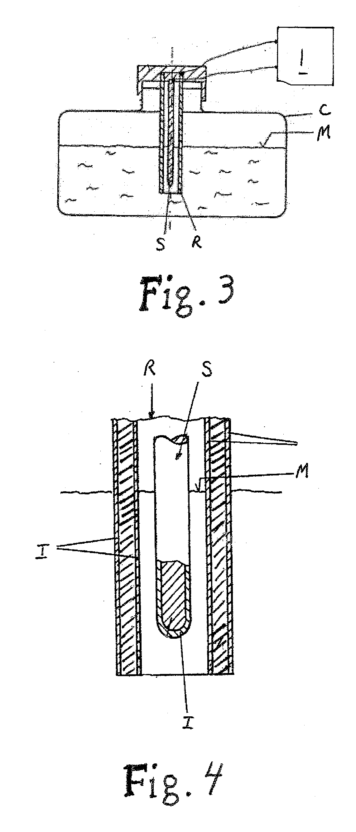 Capacitive level measurement and detection device