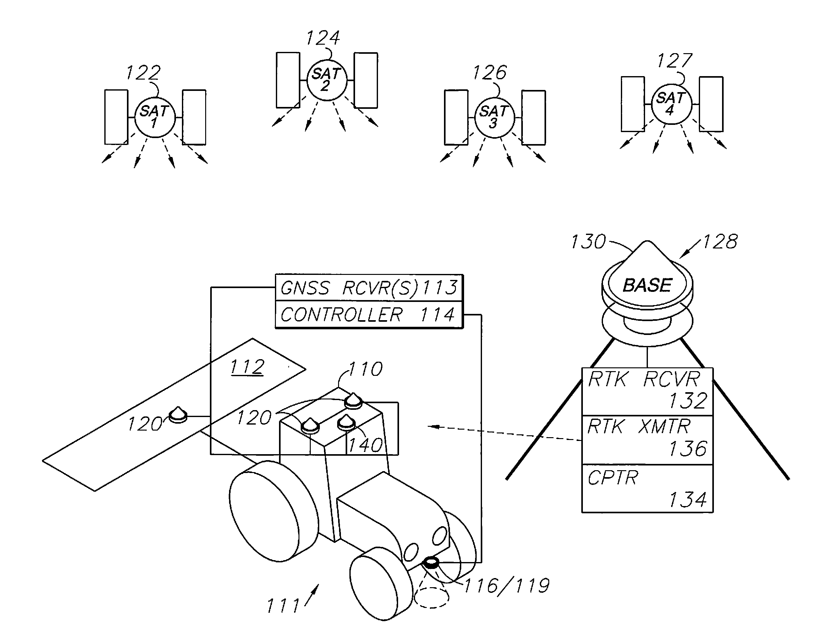 Optical tracking vehicle control system and method