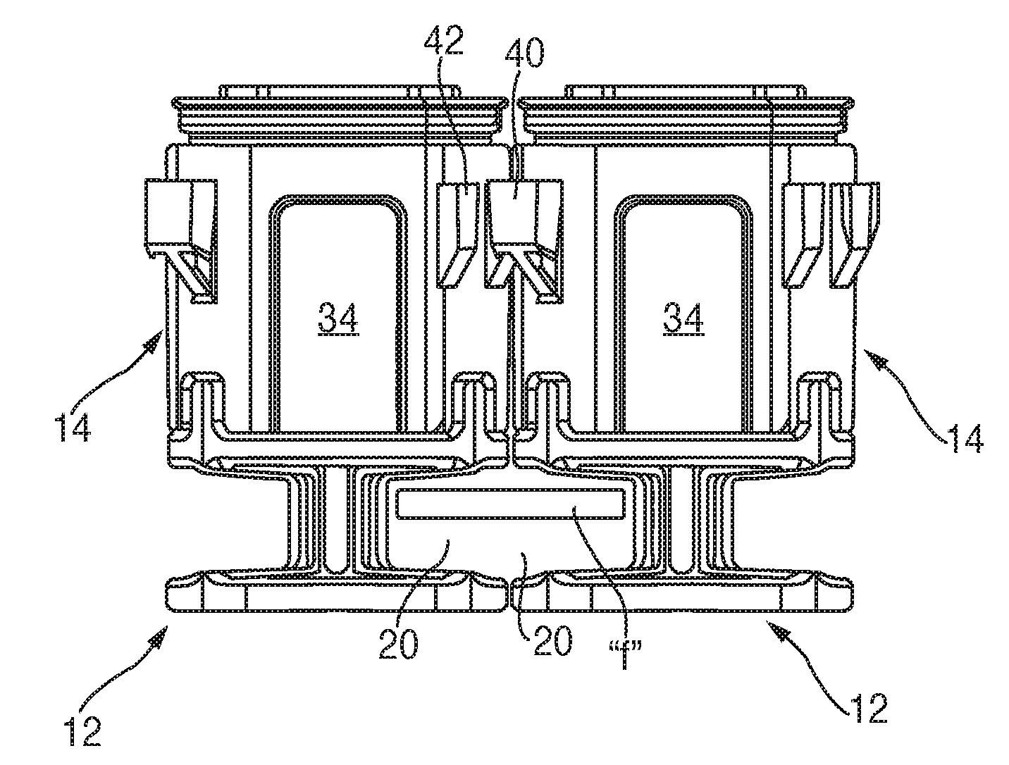 Container system with interlock