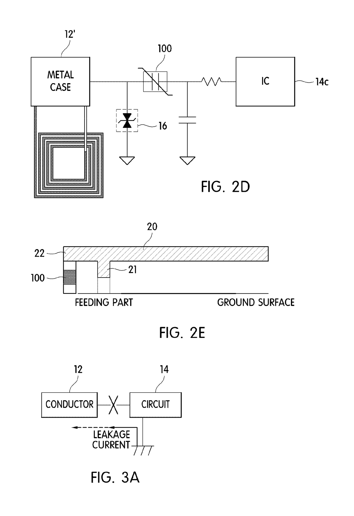 Electric shock device and portable electronic device including the same