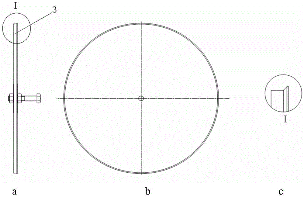 Combined tool for spraying paint protection for main wheel of plane