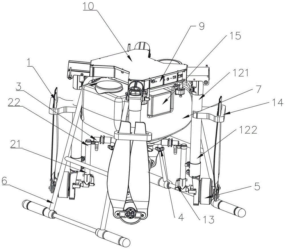 Nozzle configuration mode of multi-rotor wing agricultural unmanned aerial vehicle and spraying system thereof